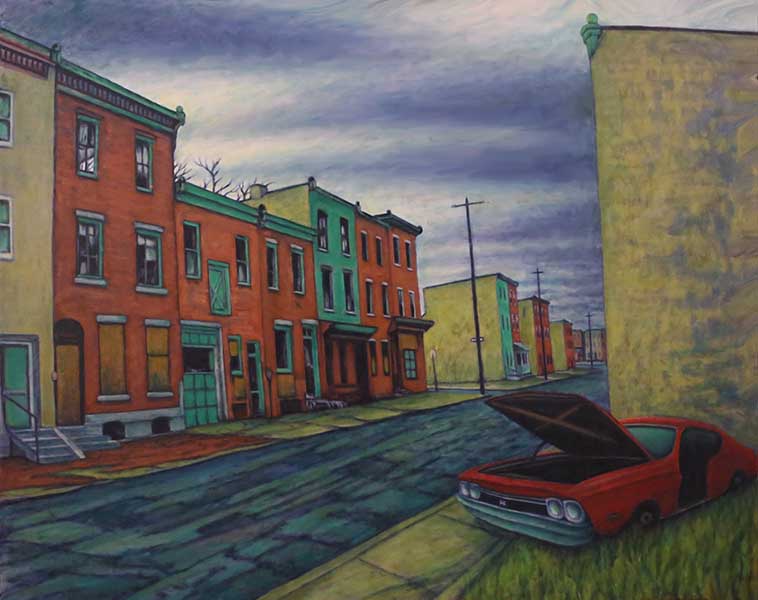 Long Gone - 50 by 40 inches oil painting