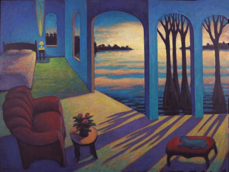 Anticipation - 48 by 36 inches oil painting