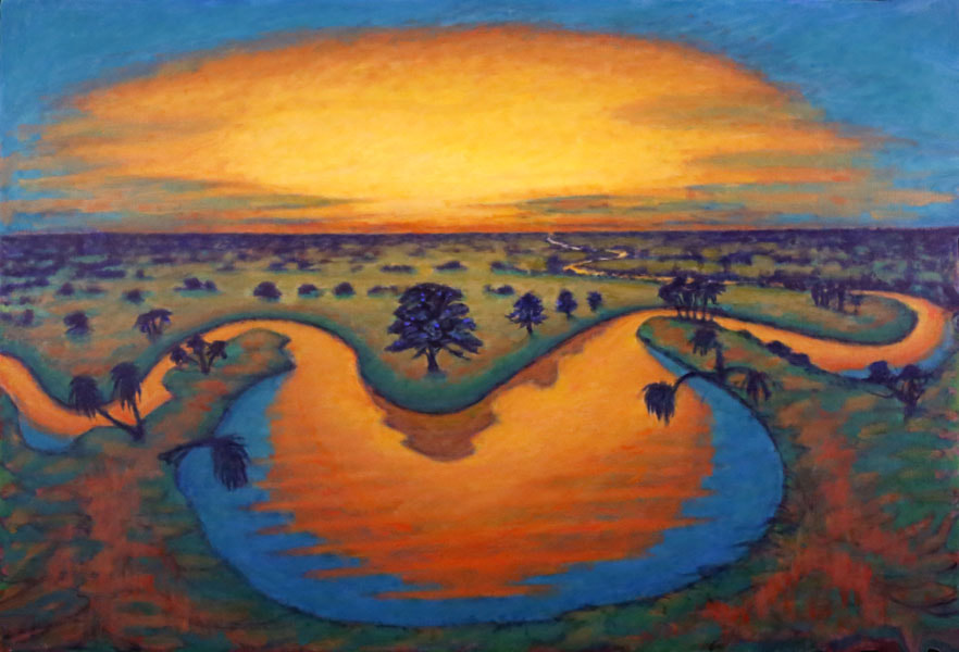 Lowlands - 50 by 34 inches oil painting