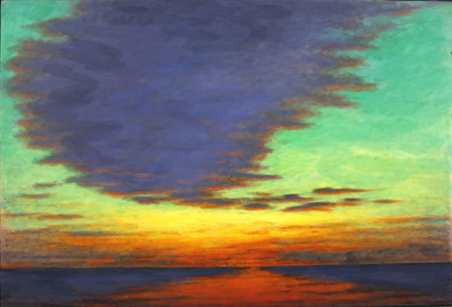 Saragossa Drift - 50 by 34 inches oil painting