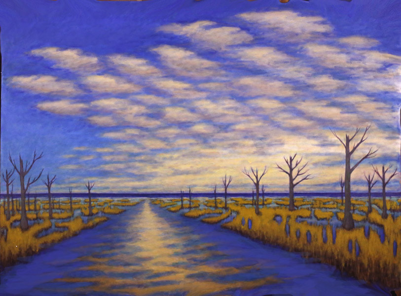 Road Less Traveled - 66 by 48 inches