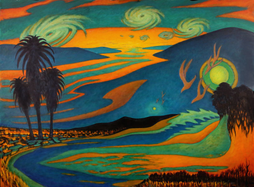 Planetary Influences - 68 by 50 inches