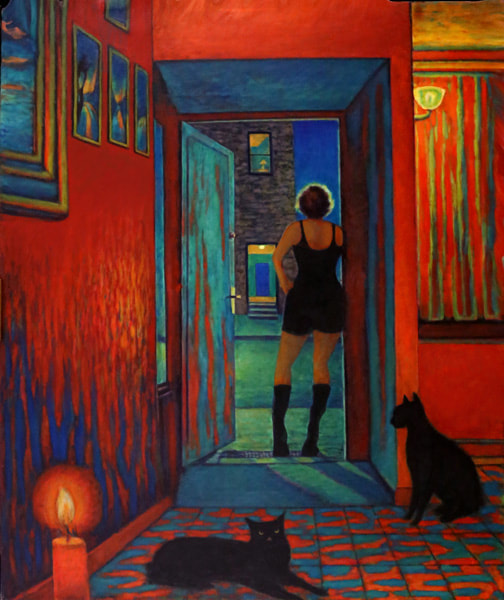 Halloween - 42 by 50 inches oil painting