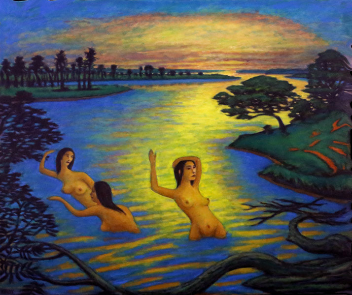 Invitation - 50 by 40 inches oil painting