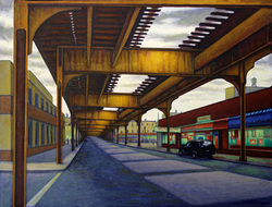 Urban Survival themed painting