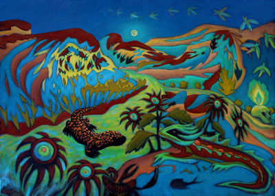 Desert Dreams - 30 by 42 inches oil painting