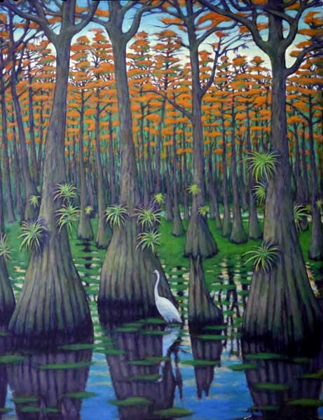 Early Morn - 50 by 40 inches oil painting